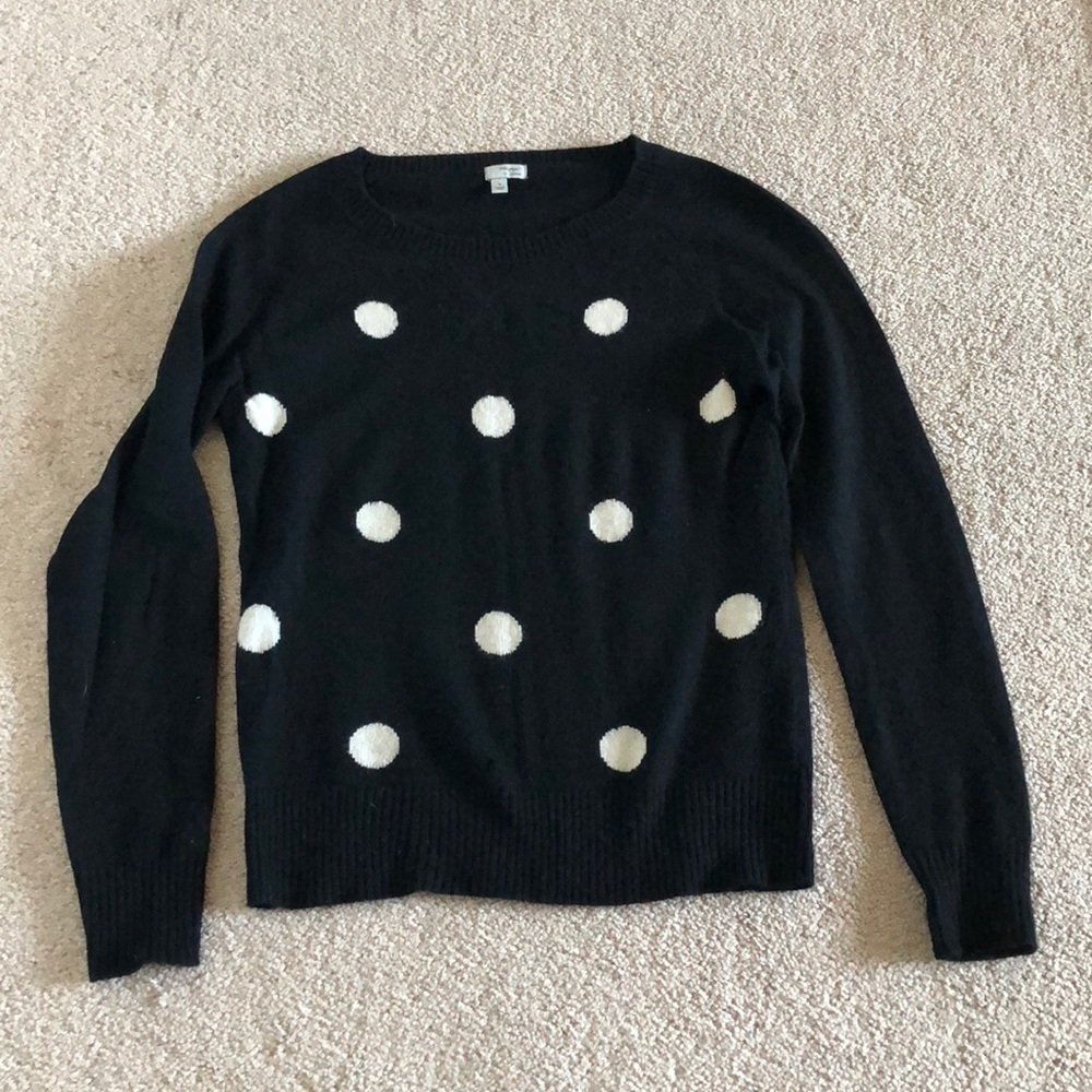Cashmere polka dot sweater. Size m.
